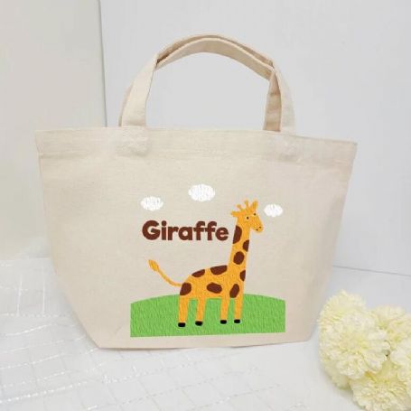 布好塗可愛動物組合包-手提袋